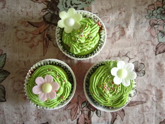 banh cupcake tra