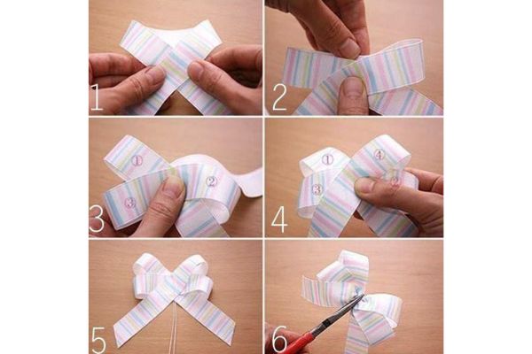 cách làm nơ bằng giấy