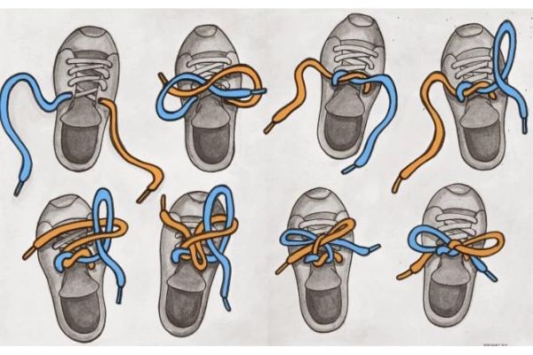 cách thắt nơ dây giày