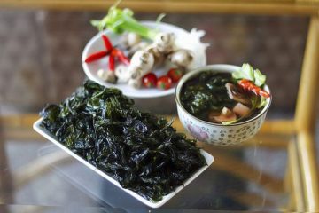 rong biển sấy khô ăn liền