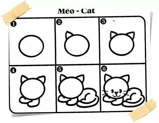 tập vẽ con mèo