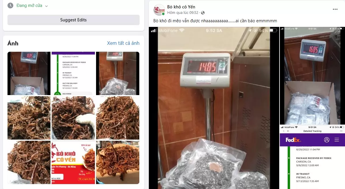 bò khô cô yến
