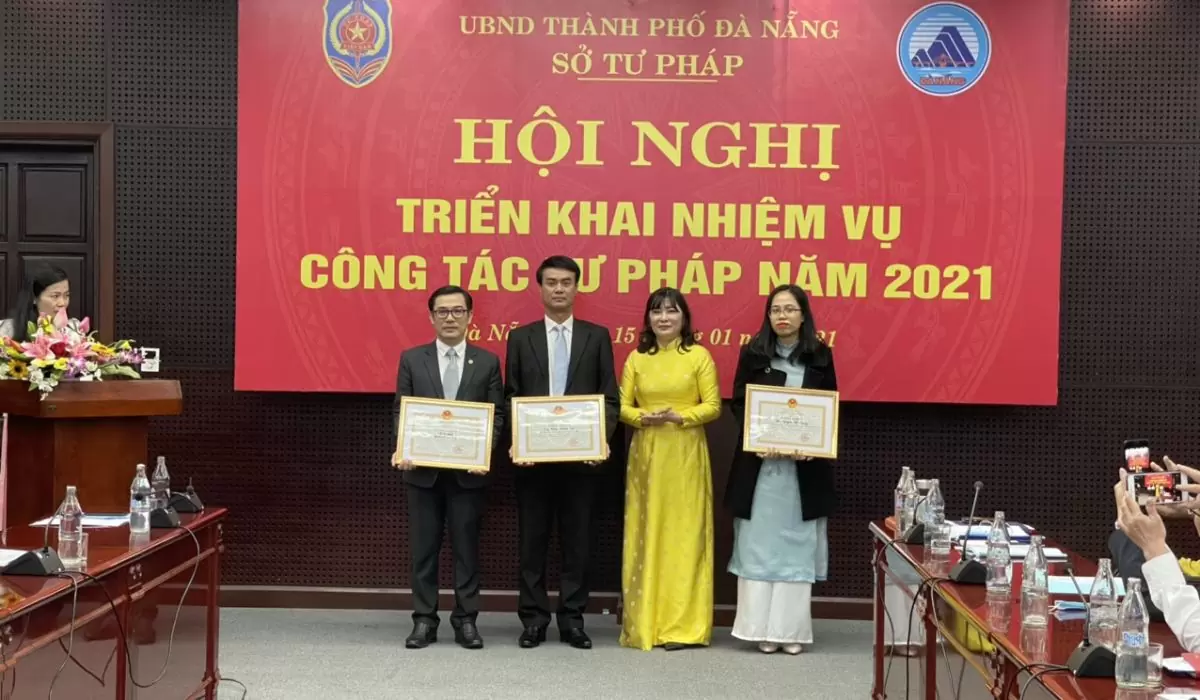 lãnh đạo Sở Tư pháp Đà Nẵng