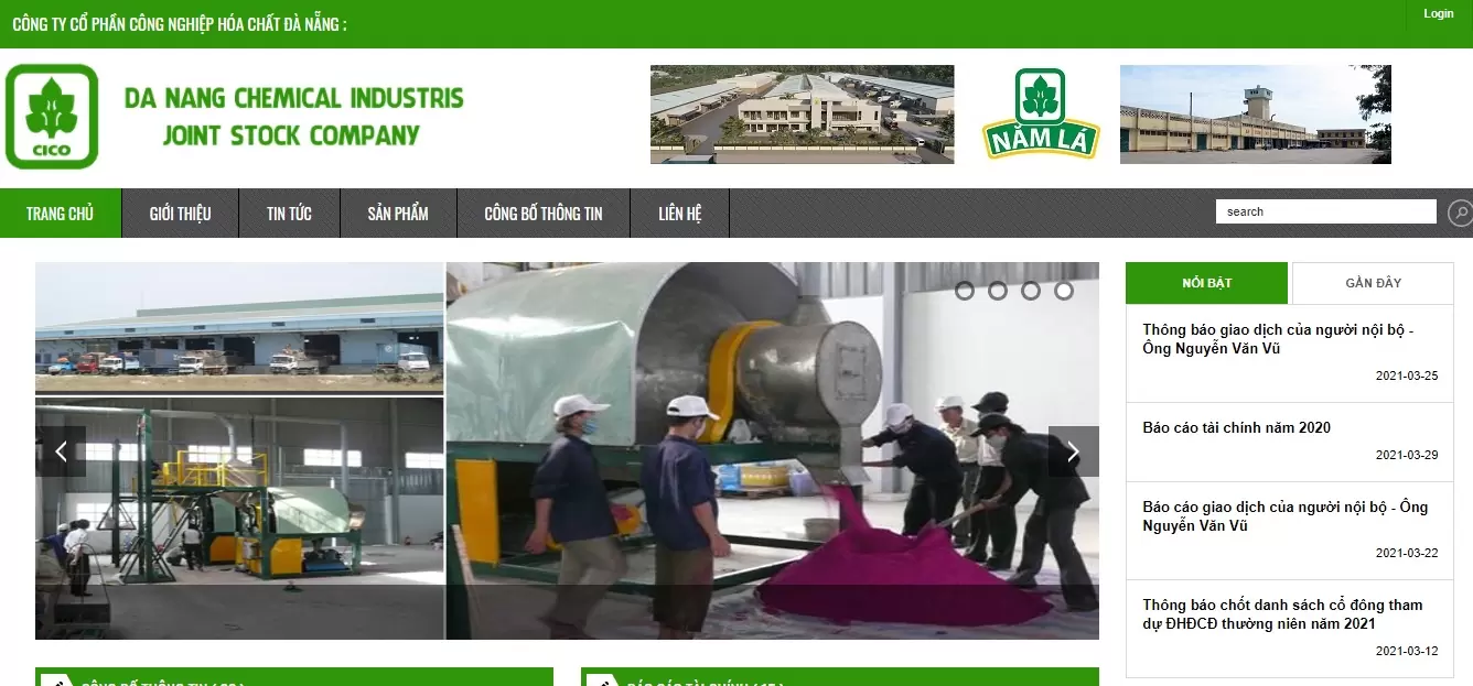 Công ty Cổ phần Công nghiệp Hóa chất Đà Nẵng (UpCOM)