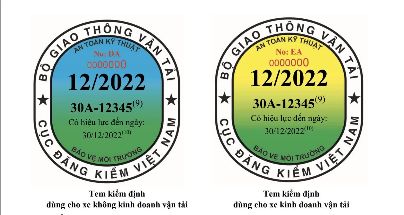 Những quy định về tem đăng kiểm mới nhất cho ô tô