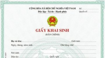 thu tuc lam giay khai sinh