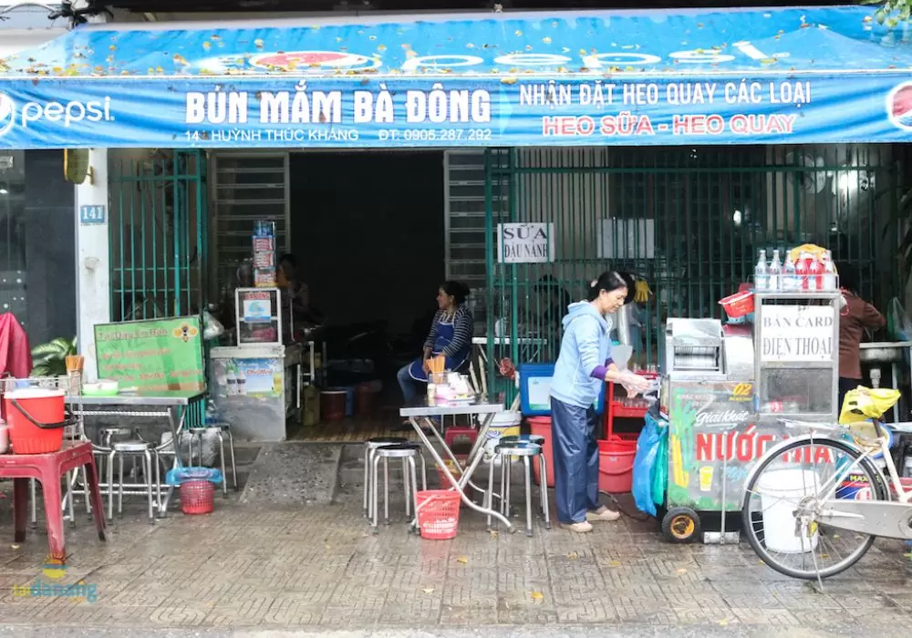 Gợi ý 9 quán bún mắm nêm Đà Nẵng 'đỉnh của chóp' 20 bún mắm nêm Đà Nẵng - quán Bà Đông