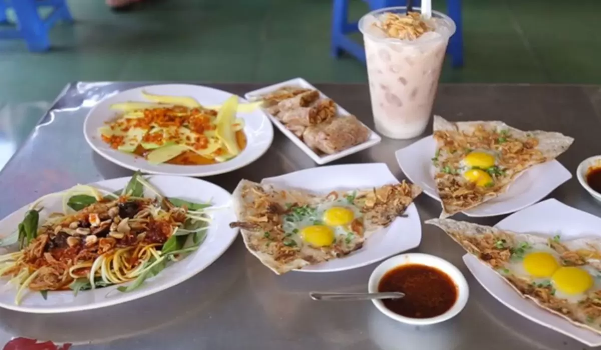 Bánh tráng kẹp Dì Hoa Đà Nẵng