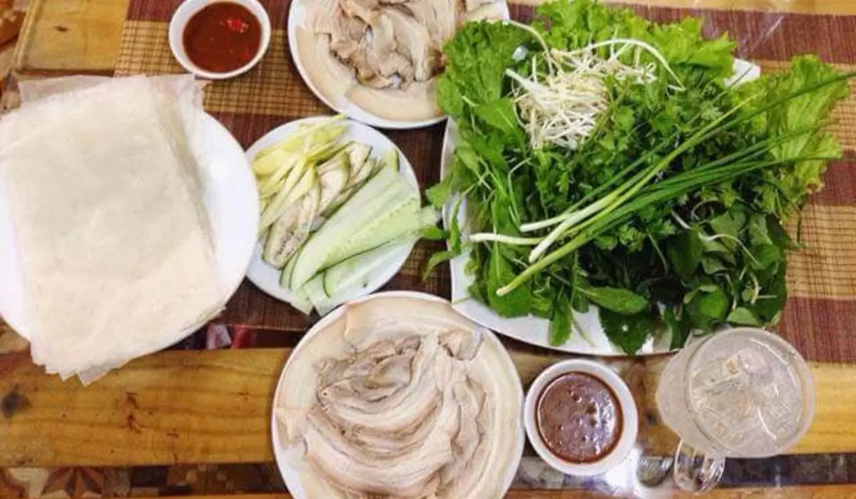 Bánh tráng cuốn thịt heo ngon ở Đà Nẵng
