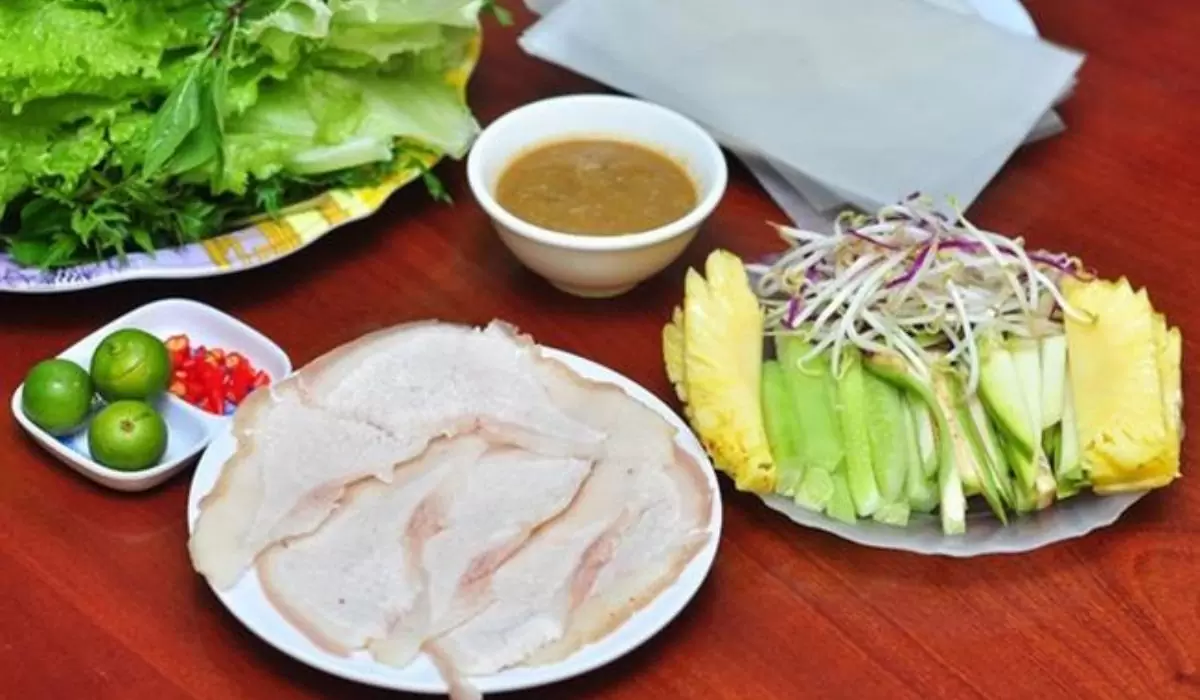 Bánh tráng cuốn thịt heo Đà Nẵng ngon