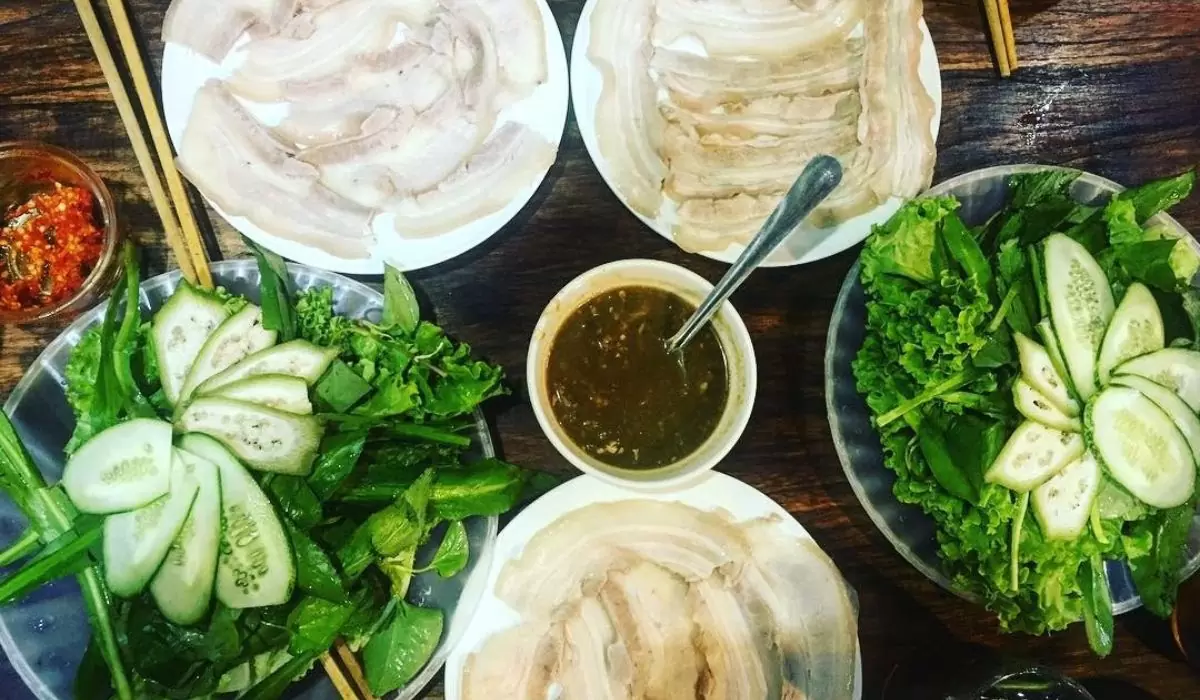 Bánh tráng thịt heo Đà Nẵng