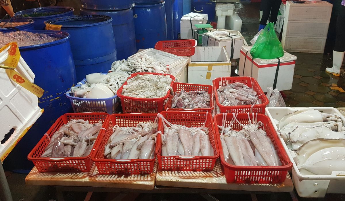 chợ hải sản phường Thanh Khê Đông
