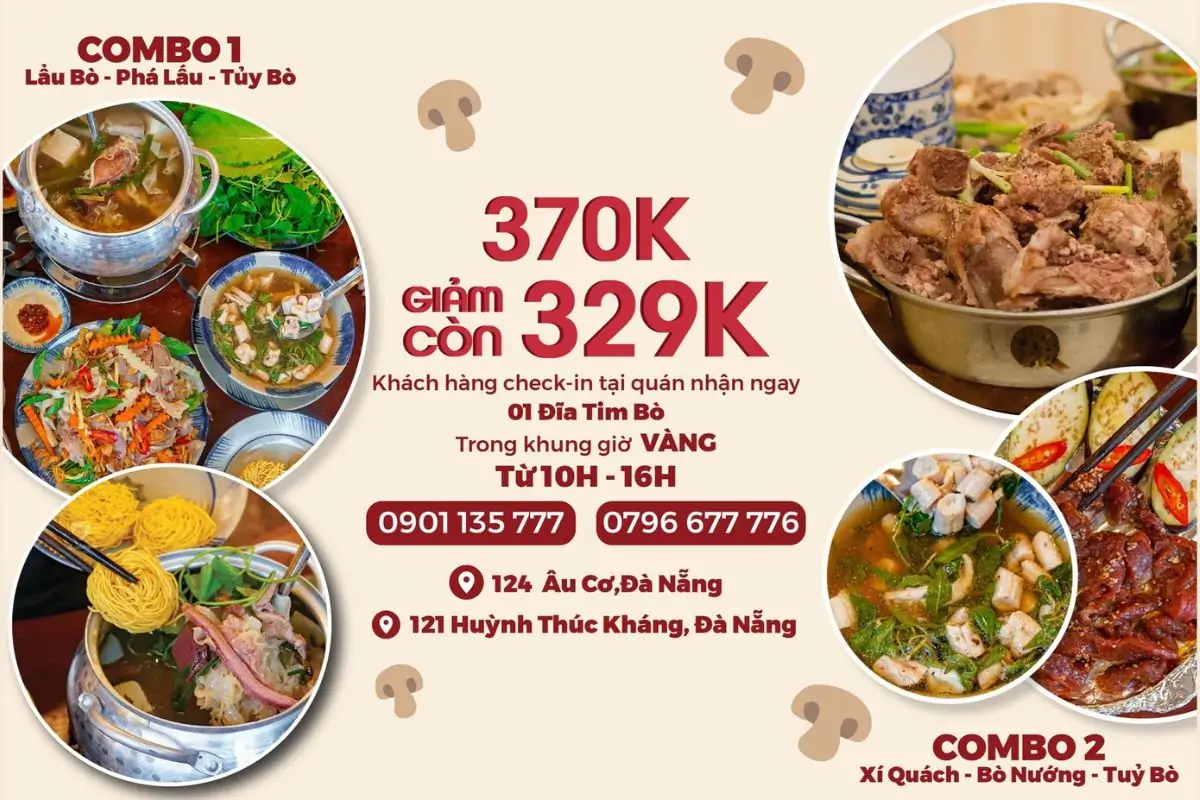 Lẩu bò Nhà Gỗ