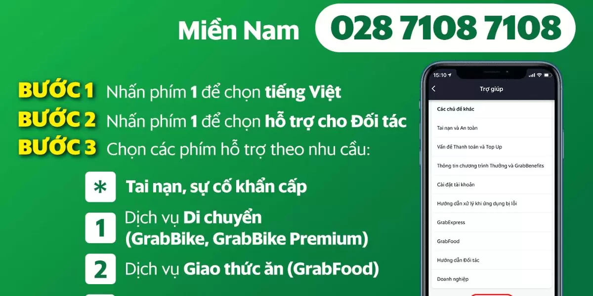 Số điện thoại tổng đài Grab Đà Nẵng