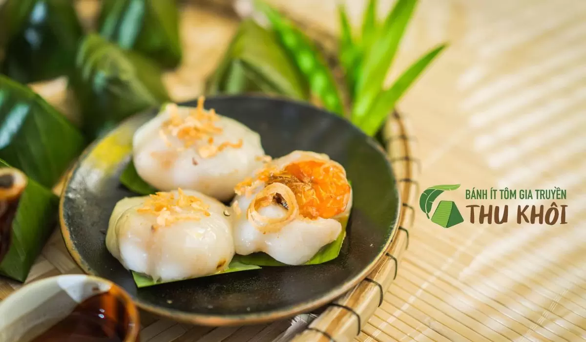 Lưu ngay 7 địa chỉ bán bánh ít Đà Nẵng ngon - bổ - rẻ 1 Bánh ít tôm Thu Khôi