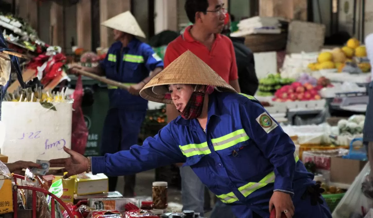 Các loại hàng hóa ở chợ đầu mối Đà Nẵng