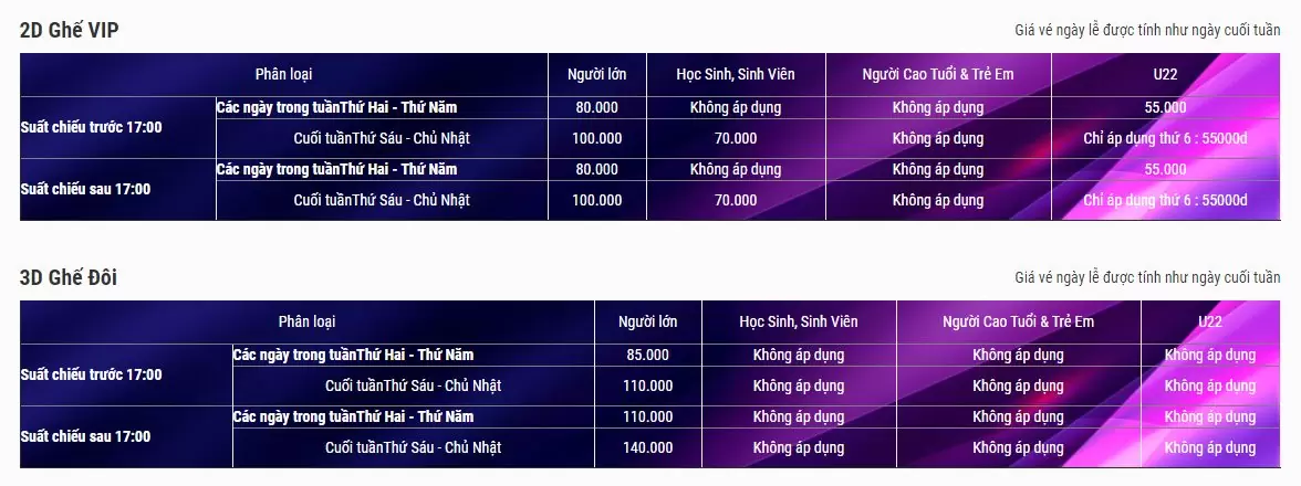 giá vé rạp lotte cinema - Giá Bắp Nước Lotte Cinema Đà Nẵng