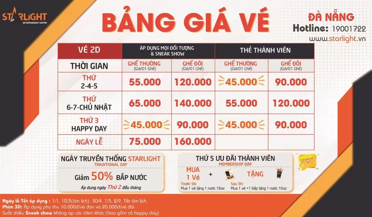 Rạp rạp chiếu phim Starlight Đà Nẵng
