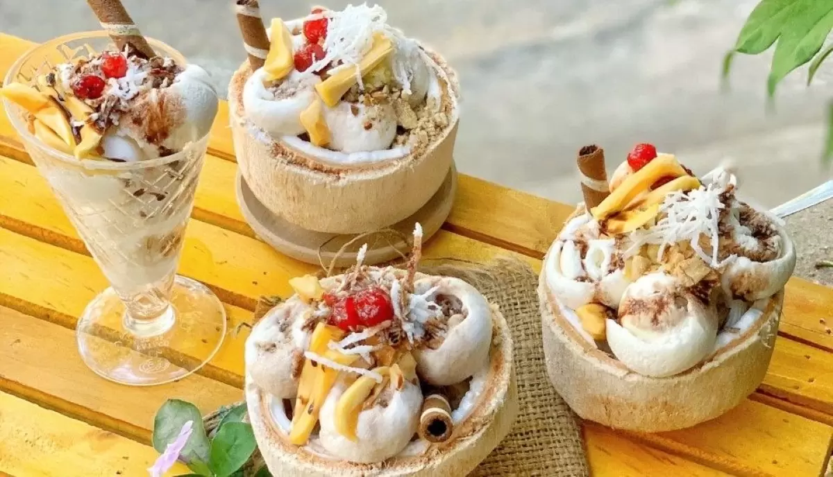 Những quán kem dừa Đà Nẵng sốt ầm ầm mà bạn phải biết 6 kem dừa Mã Lai Đà Nẵng