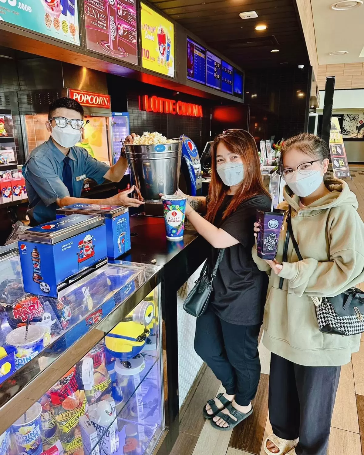 Lotte Cinema free bắp