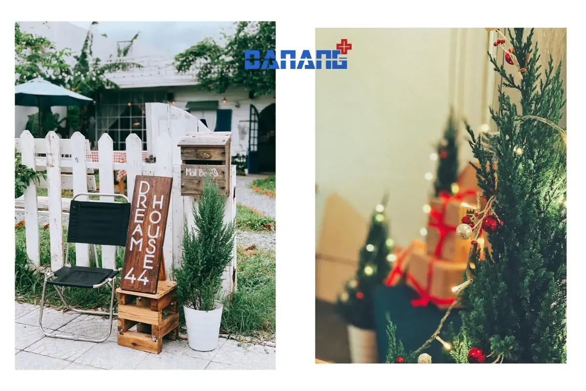 dream house coffee - quán cà phê trang trí noel đẹp đà nẵng