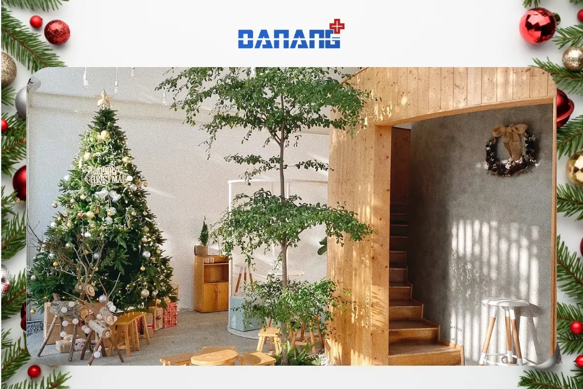 quán cafe trang trí noel đẹp ở đà nẵng