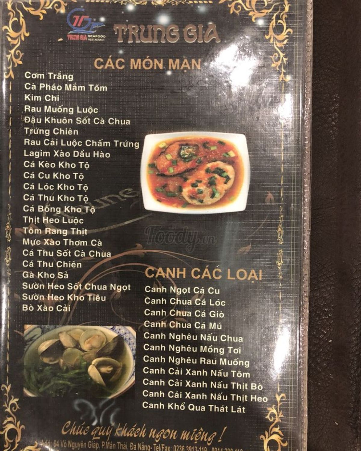 menu Trung Gia Food