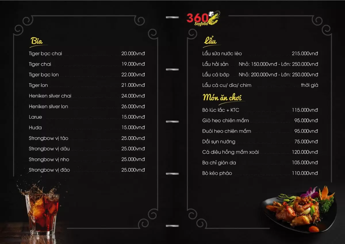 Menu 360 SeaFood
