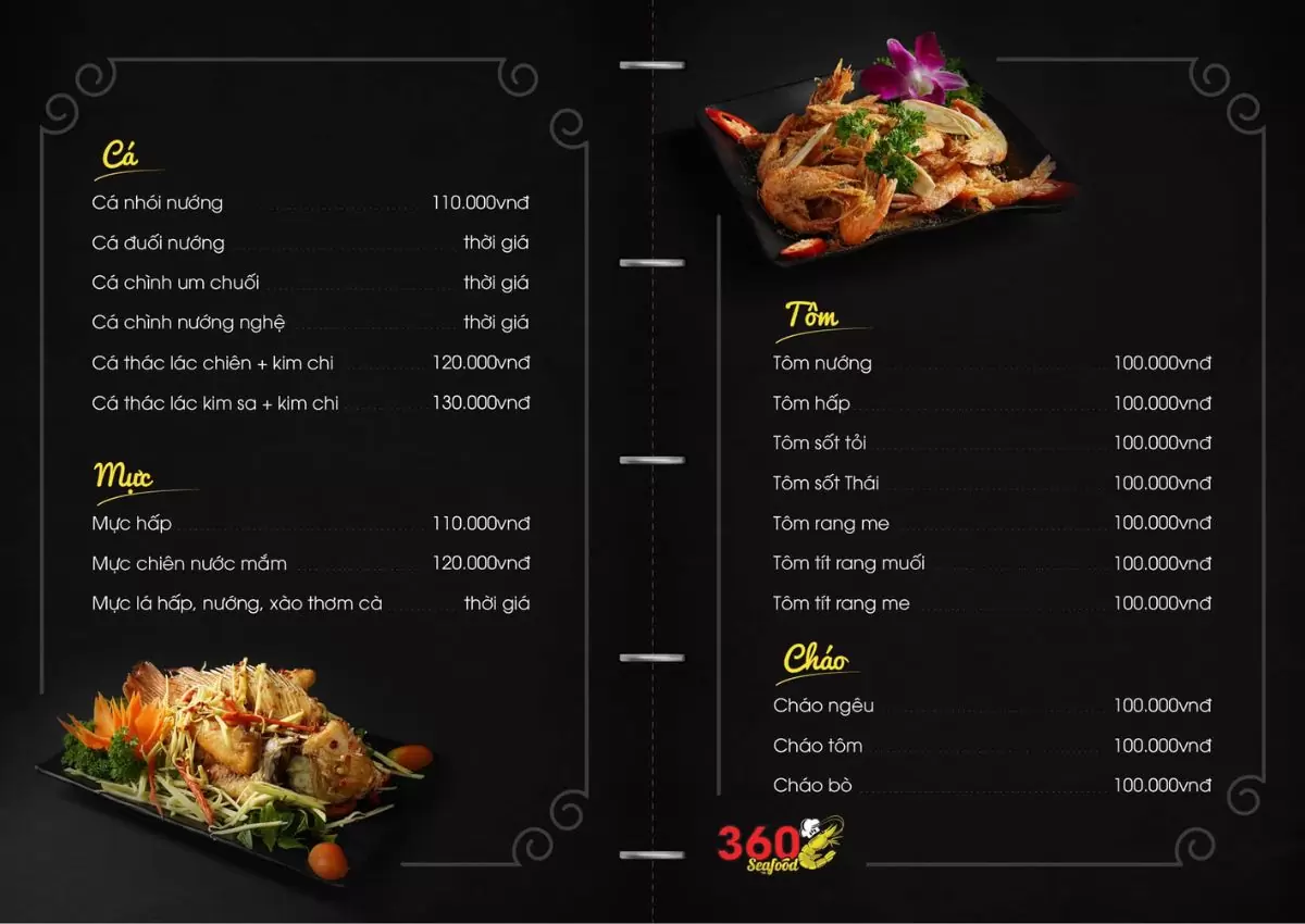 Menu 360 SeaFood