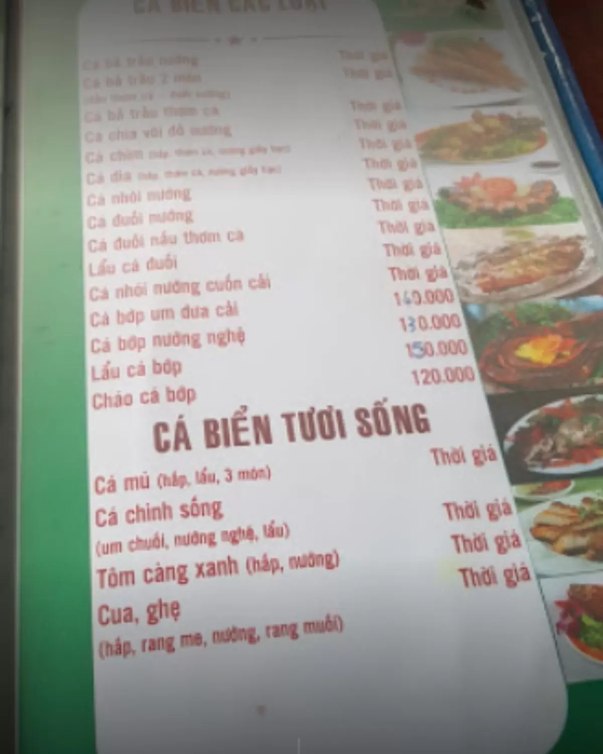 Menu Phương Nam Quán
