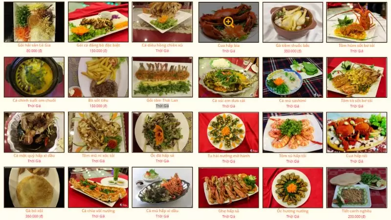 một số món ăn tại Lê Gia 1