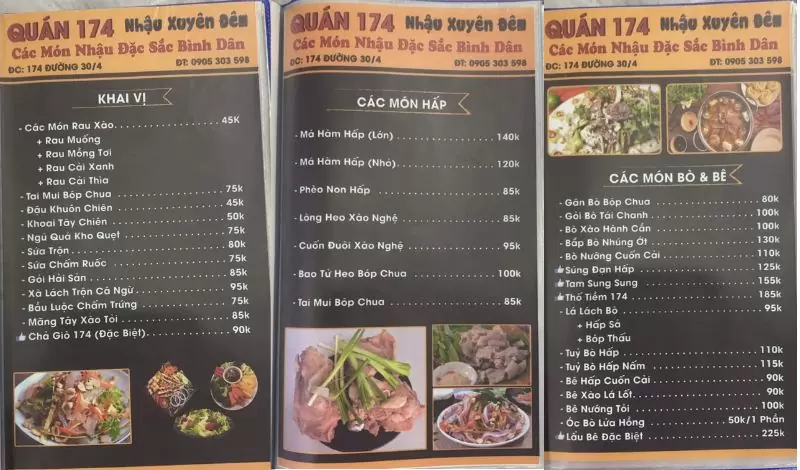 Tổng hợp 10 quán nhậu đêm khuya Đà Nẵng chơi hết đêm 7 menu 714 Nhậu Xuyên Đêm
