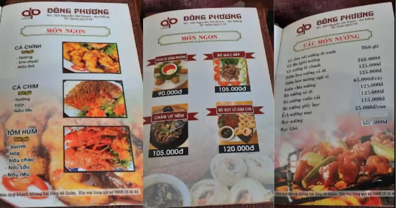 Tổng hợp 10 quán nhậu đêm khuya Đà Nẵng chơi hết đêm 28 menu quán nhậu Đông Phương