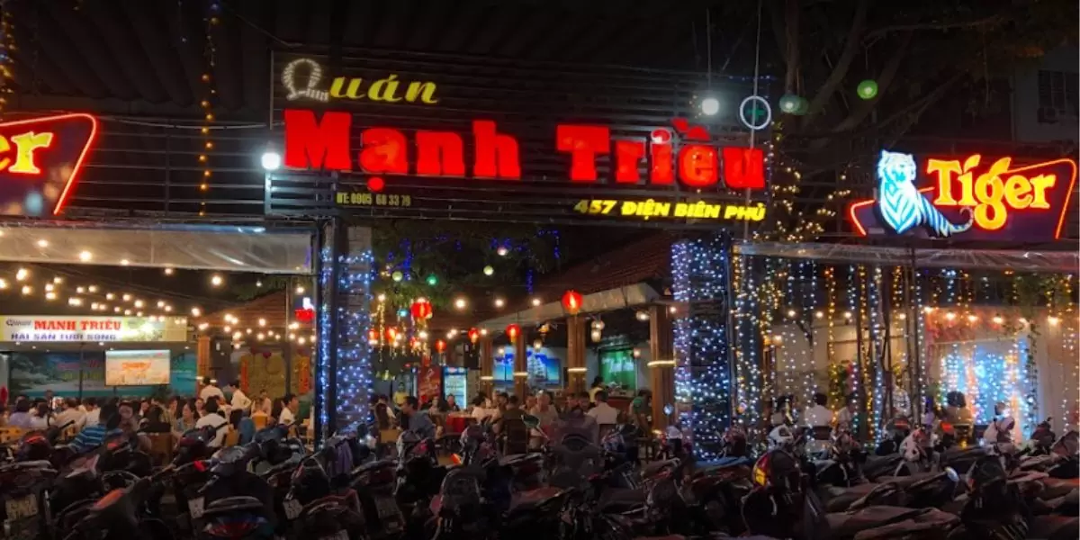 Danh sách 7 quán nhậu Điện Biên Phủ Đà Nẵng đông khách nhất 18 Hải sản Mạnh Triều