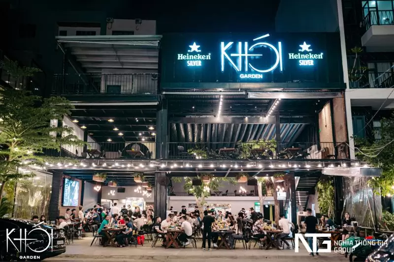 Top 8 quán nhậu đường Trần Văn Trứ Đà Nẵng sang xịn mịn 35 Khói Garden