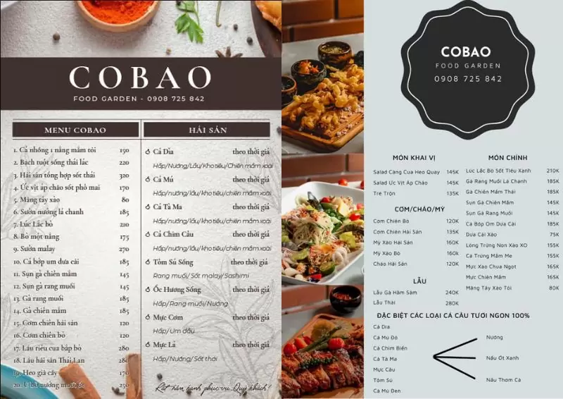 Top 8 quán nhậu đường Trần Văn Trứ Đà Nẵng sang xịn mịn 38 menu của CoBao Garden