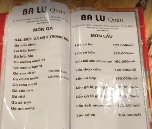 TOP 6 quán nhậu Hòa Hải Đà Nẵng vừa ngon vừa rẻ nhưng ít ai biết 31 menu quán nhậu balu