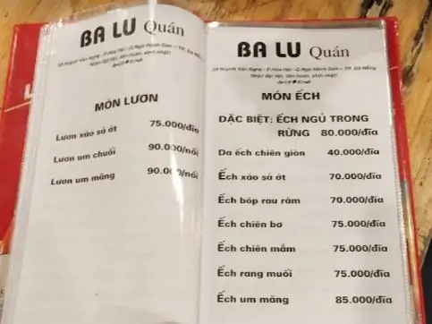 TOP 6 quán nhậu Hòa Hải Đà Nẵng vừa ngon vừa rẻ nhưng ít ai biết 33 menu quán nhậu balu