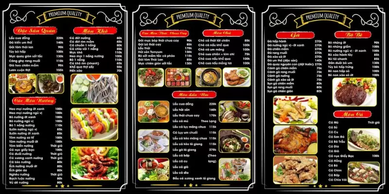 Bật mí 10 quán nhậu Sơn Trà Đà Nẵng ngon rẻ bất ngờ 56 thực đơn quán nhậu Xí Muội