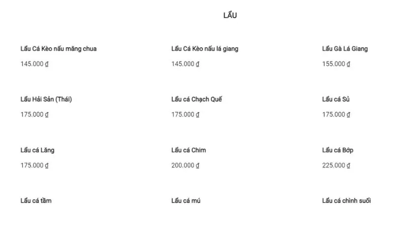 Bật mí 10 quán nhậu Sơn Trà Đà Nẵng ngon rẻ bất ngờ 38 menu quán nhậu Lão Đại