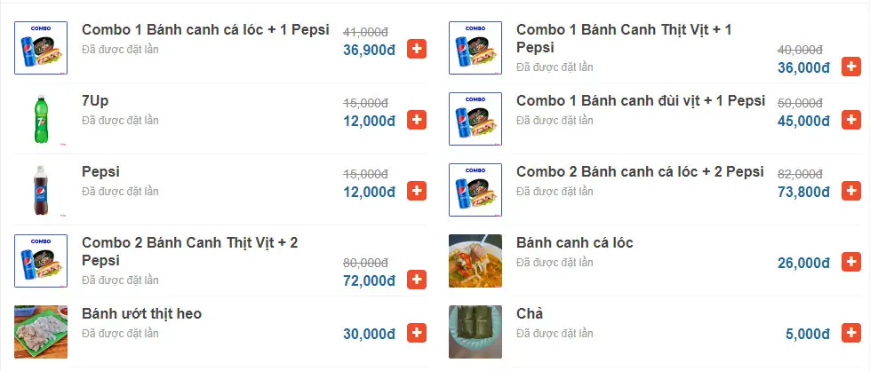 Top 10 quán bánh canh cá lóc Đà Nẵng thơm ngon, chuẩn vị 49 Menu tham khảo của quán bánh canh Hiền