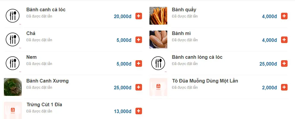 Top 10 quán bánh canh cá lóc Đà Nẵng thơm ngon, chuẩn vị 58 Menu tham khảo của quán bánh canh Phượng