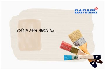 Cách pha màu be