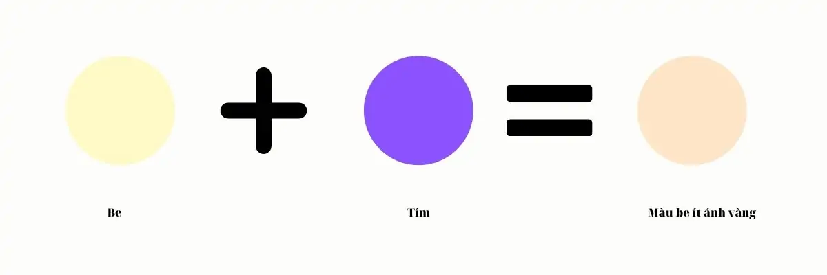 Cách làm màu be ít vàng hơn