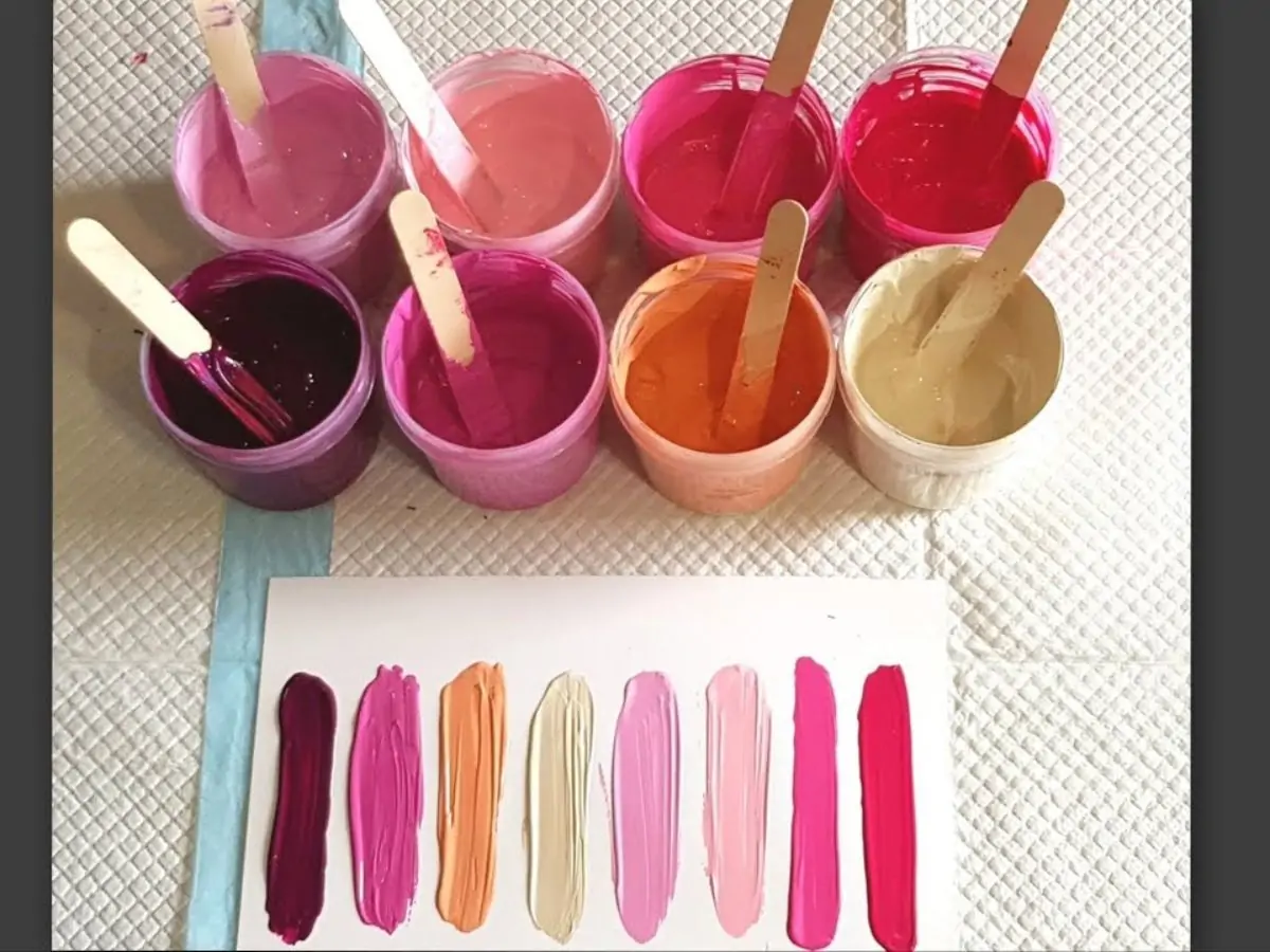 Lưu ý khi pha màu hồng cánh sen