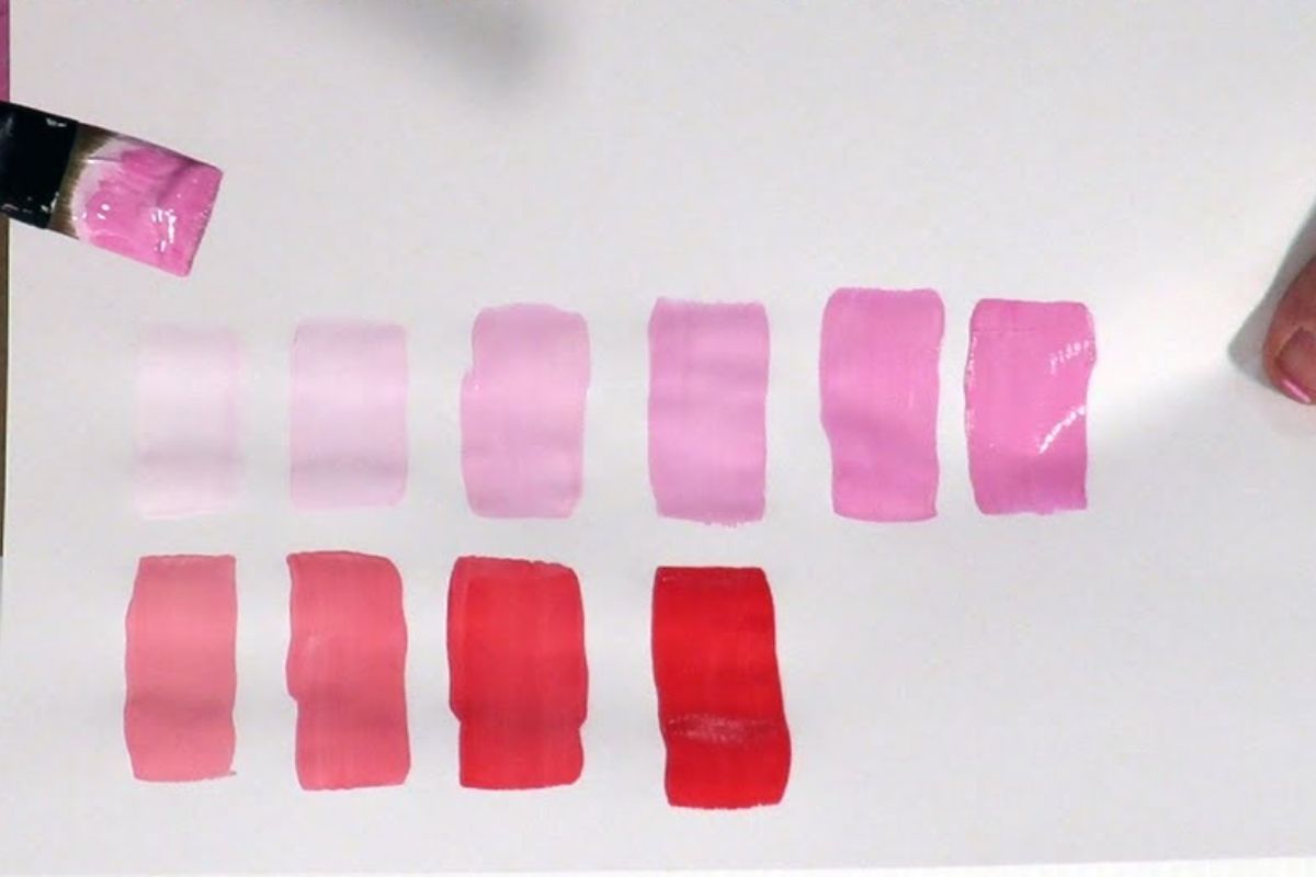 Cách trộn màu sắc hồng pastel