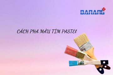 Cách pha màu tím pastel