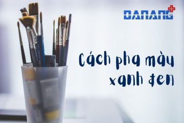 cách pha màu xanh đen