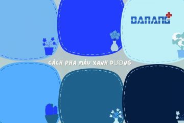 Cách pha màu xanh dương