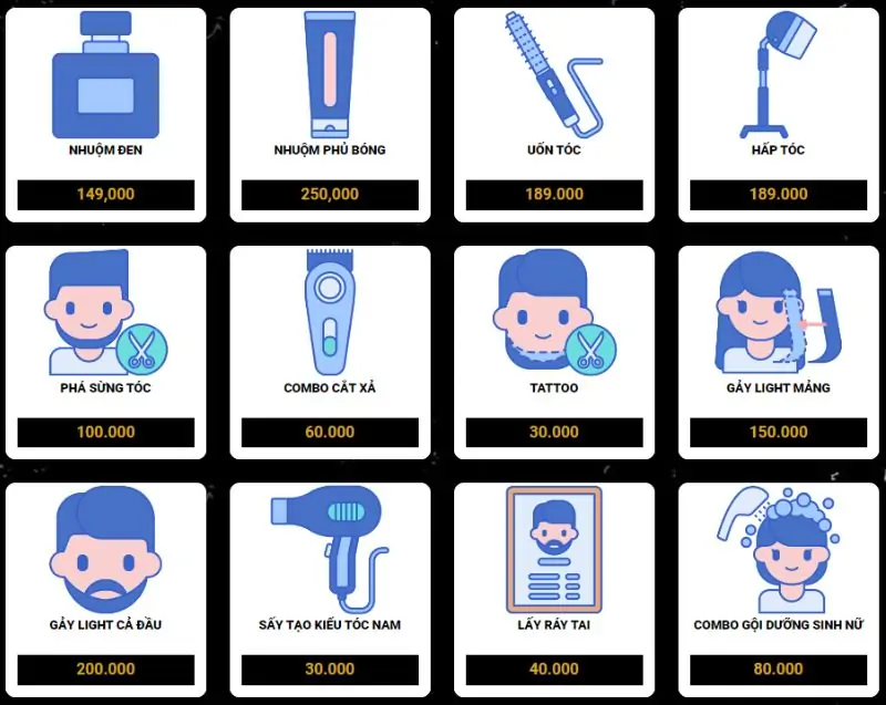 Tham khảo giá dịch vụ tại Luxury Man